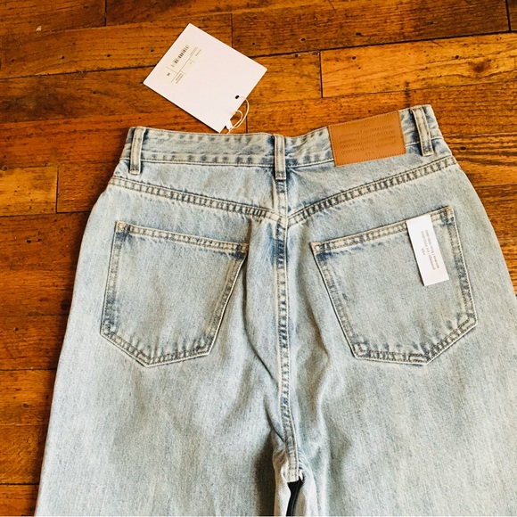 ROKH Blue Distressed Jeans Women’s Size 36 US 4 Regular - Picture 10 of 15